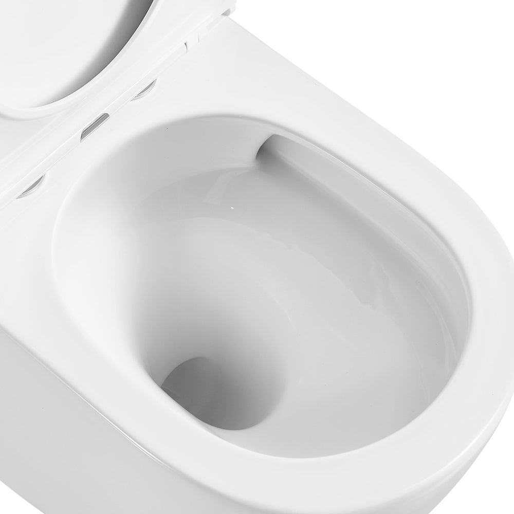 Fienza Joli Tornado Flush Back-to-Wall Toilet Suite, Gloss White
