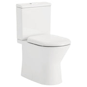 Fienza Escola Back-to-Wall Toilet Suite with Slim Seat P-Trap, Gloss White