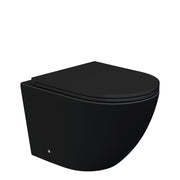 Fienza Koko Tornado Flush Wall Hung Toilet Suite, Matte Black