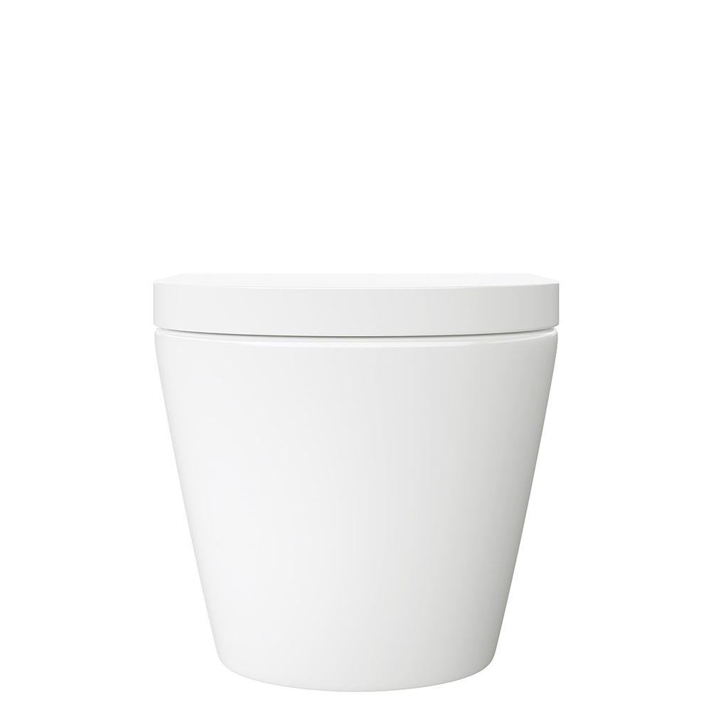 Fienza Koko Tornado Wall-Hung Pan and Slim Seat P-Trap, Gloss White