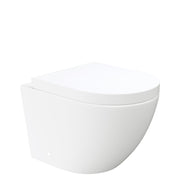Fienza Koko Tornado Wall-Hung with Slim Seat P-Trap RT Cistern No Button, Gloss White