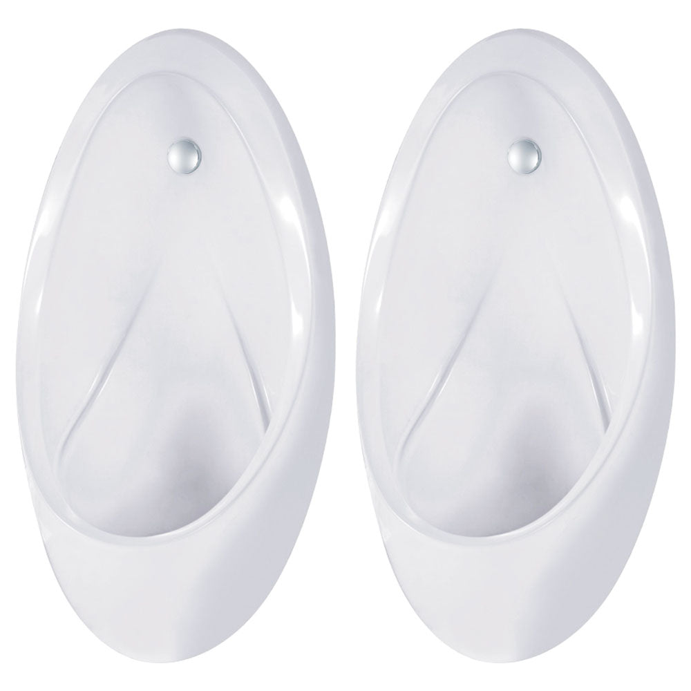 Fienza Isabella Wall-Hung Urinal Twin Stall Kit with Zip Dual Ws003 Ceiling Sensor