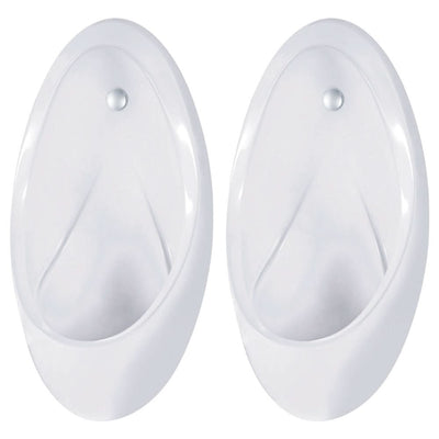 Fienza Isabella Wall-Hung Urinal Twin Stall Kit with Zip Dual Ws003 Ceiling Sensor