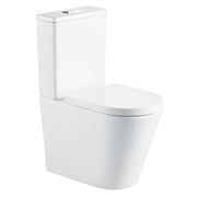 Fienza Aluca Tornado S-Trap 160-220 Back-to-Wall Toilet Suite 4 Star Rated 4.5/3L Thick Seat, Blue