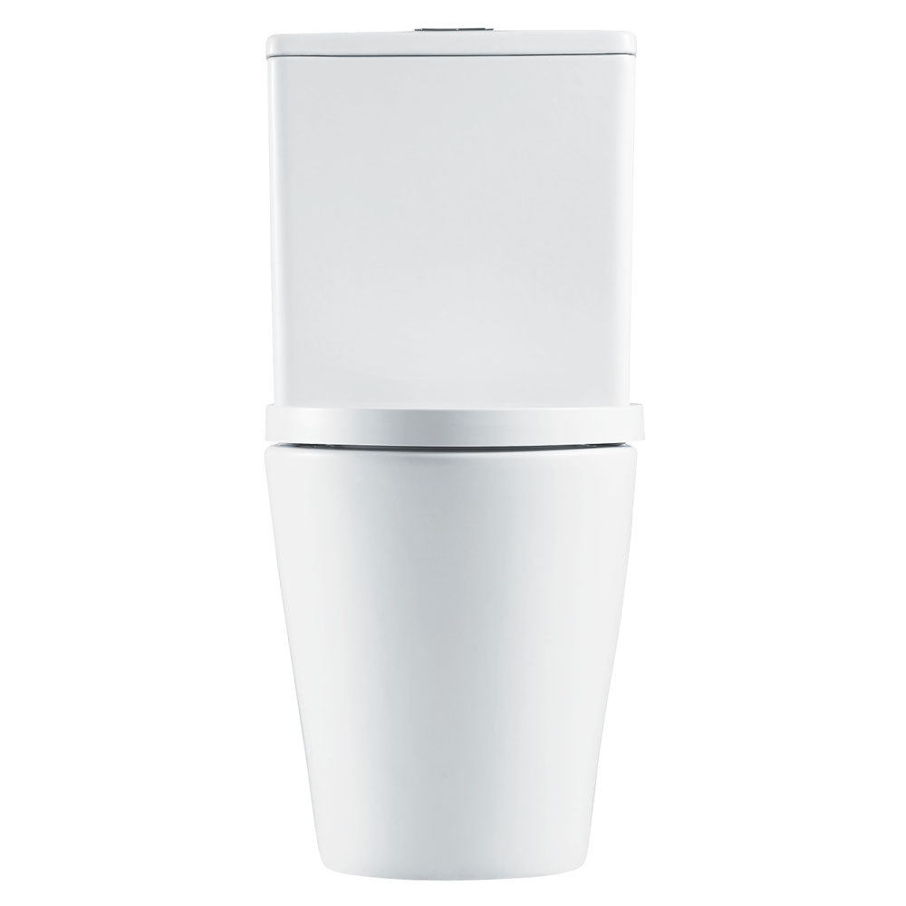 Fienza Aluca Tornado Flush Back-to-Wall Toilet Suite, Gloss White