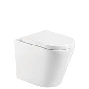 Fienza Aluca Tornado Flush Wall-Faced Toilet Suite, Gloss White