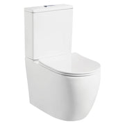 Fienza Hana S-Trap 160-230 Back-to-Wall Toilet Suite with Slim Seat, Blue