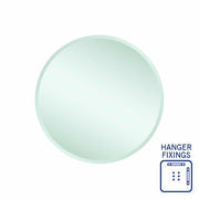 Thermogroup Kent 18mm Bevel Round Mirror - 600mmØ with Hangers