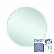 Thermogroup Kent 18mm Bevel Round Mirror - 700mmØ with Hangers and Demister