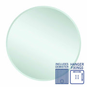 Thermogroup Kent 18mm Bevel Round Mirror - 800mmØ with Hangers and Demister