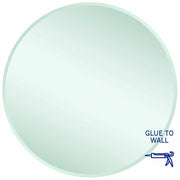 Thermogroup Kent 18mm Bevel Round Mirror - 900mmØ Glue-to-Wall
