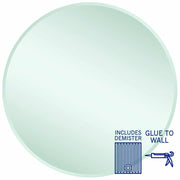 Thermogroup Kent 18mm Bevel Round Mirror - 900mmØ Glue-to-Wall and Demister