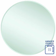 Thermogroup Kent 18mm Bevel Round Mirror - 900mmØ with Hangers