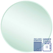 Thermogroup Kent 18mm Bevel Round Mirror - 900mmØ with Hangers and Demister