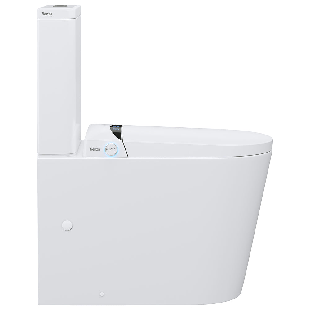Fienza SONA Back-to-Wall Jet Flush Smart Toilet Remote Control, Gloss White