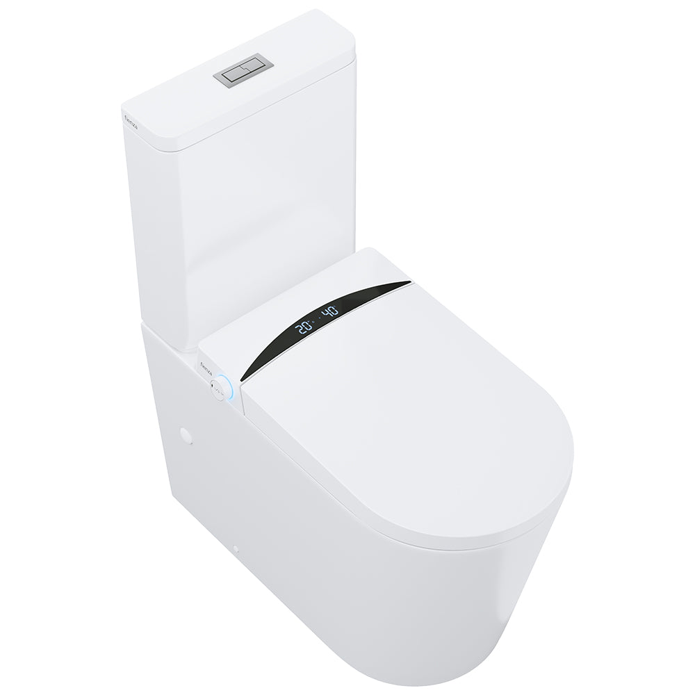 Fienza SONA Back-to-Wall Jet Flush Smart Toilet Dual Check Valve, Gloss White