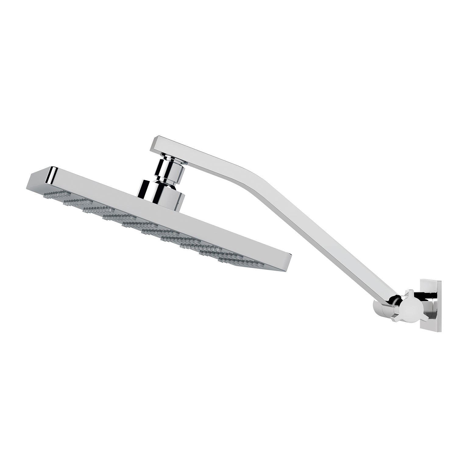 Phoenix Lexi Universal Shower Arm & 200mm Square Rose, Chrome