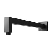Phoenix Lexi Shower Arm 400mm Square, Matte Black
