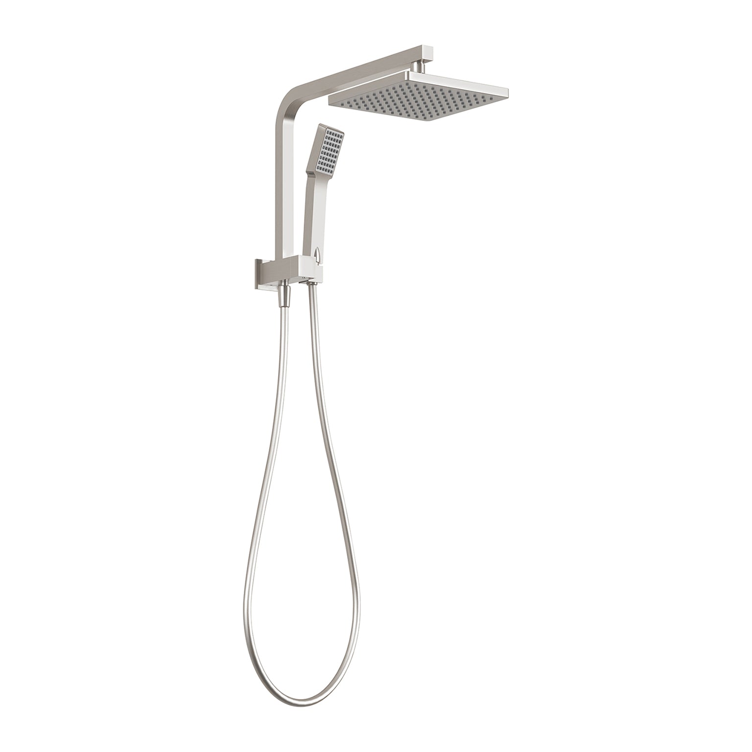 Phoenix Lexi Compact Twin Shower, Brushed Nickel