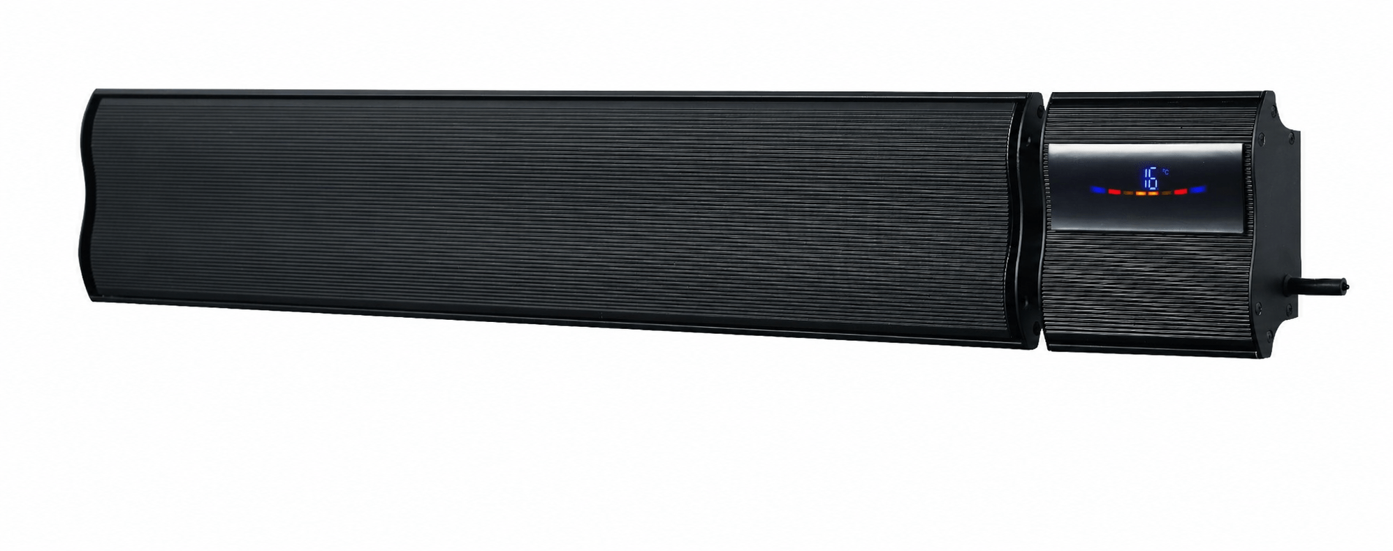 Thermogroup Lotus 2400W Wall Mounted Outdoor Heater with Remote & Wi-Fi 1540x150x215mm, Black