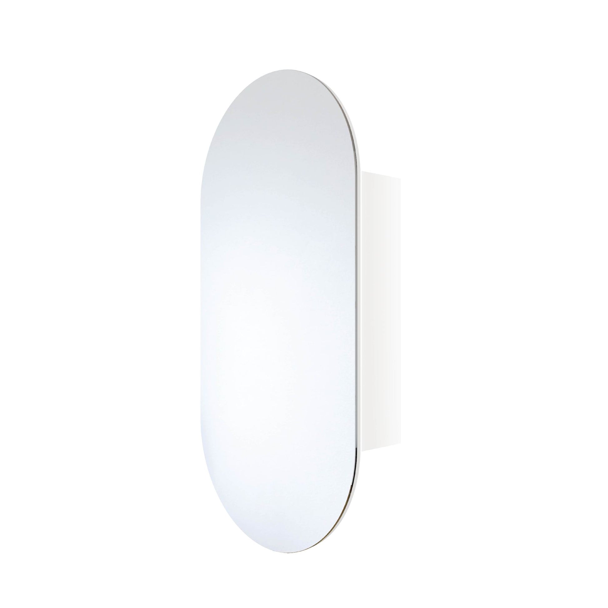Thermogroup Lincoln Pill Mirror Cabinet - 500x1000x150mm, White