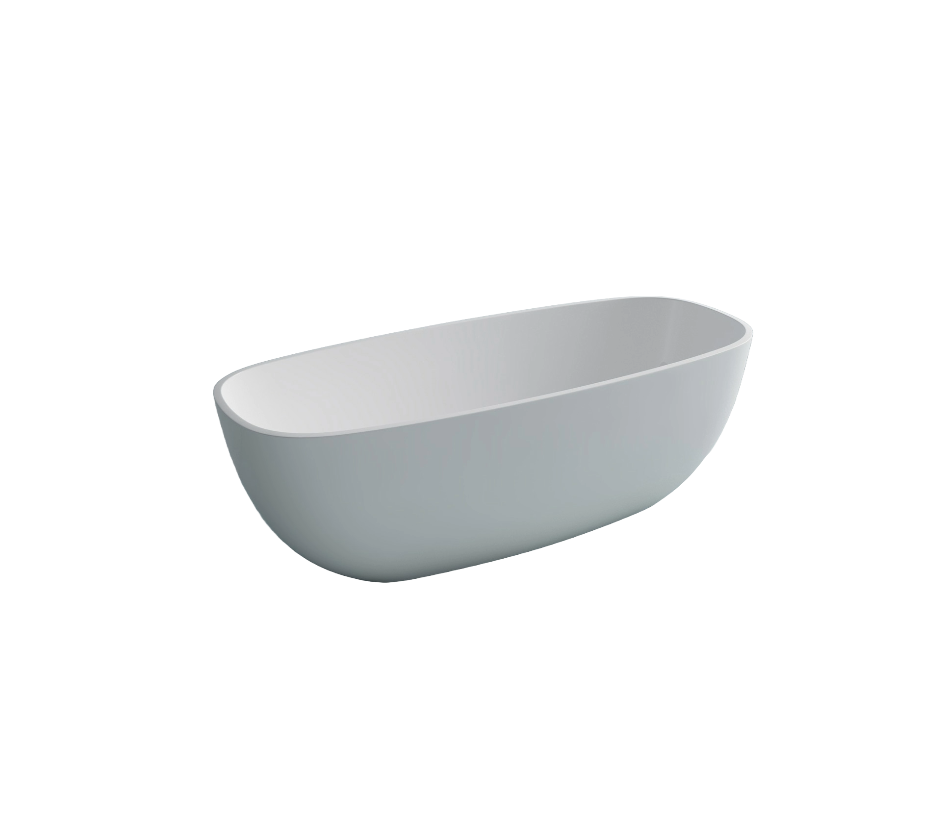 Studio Bagno Lust Freestanding Bath - Satin White, Semi Gloss White