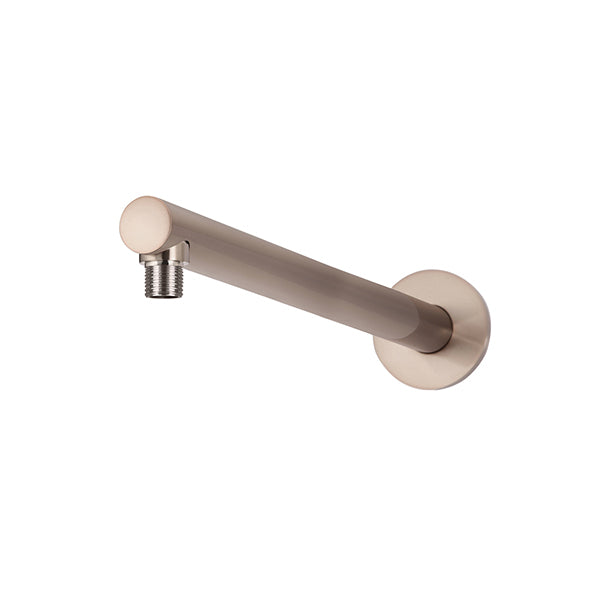 Round Wall Shower Arm 400mm, Champagne