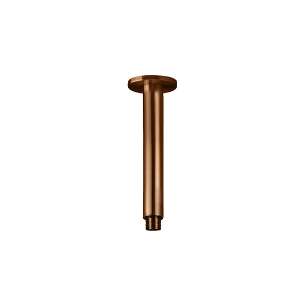 Round Ceiling Shower Arm 150mm, Lustre Bronze