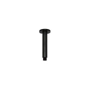 Round Ceiling Shower Arm 150mm, Matte Black