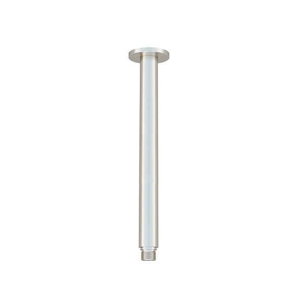 Round Ceiling Shower Arm 300mm, Brushed Nickel