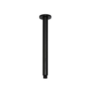 Round Ceiling Shower Arm 300mm, Matte Black