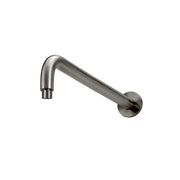 Round Wall Shower Curved Arm 400mm, Shadow