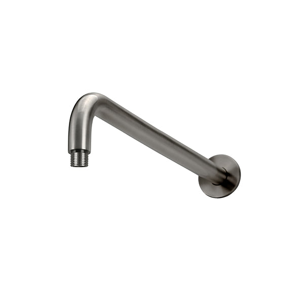 Round Wall Shower Curved Arm 400mm, Shadow