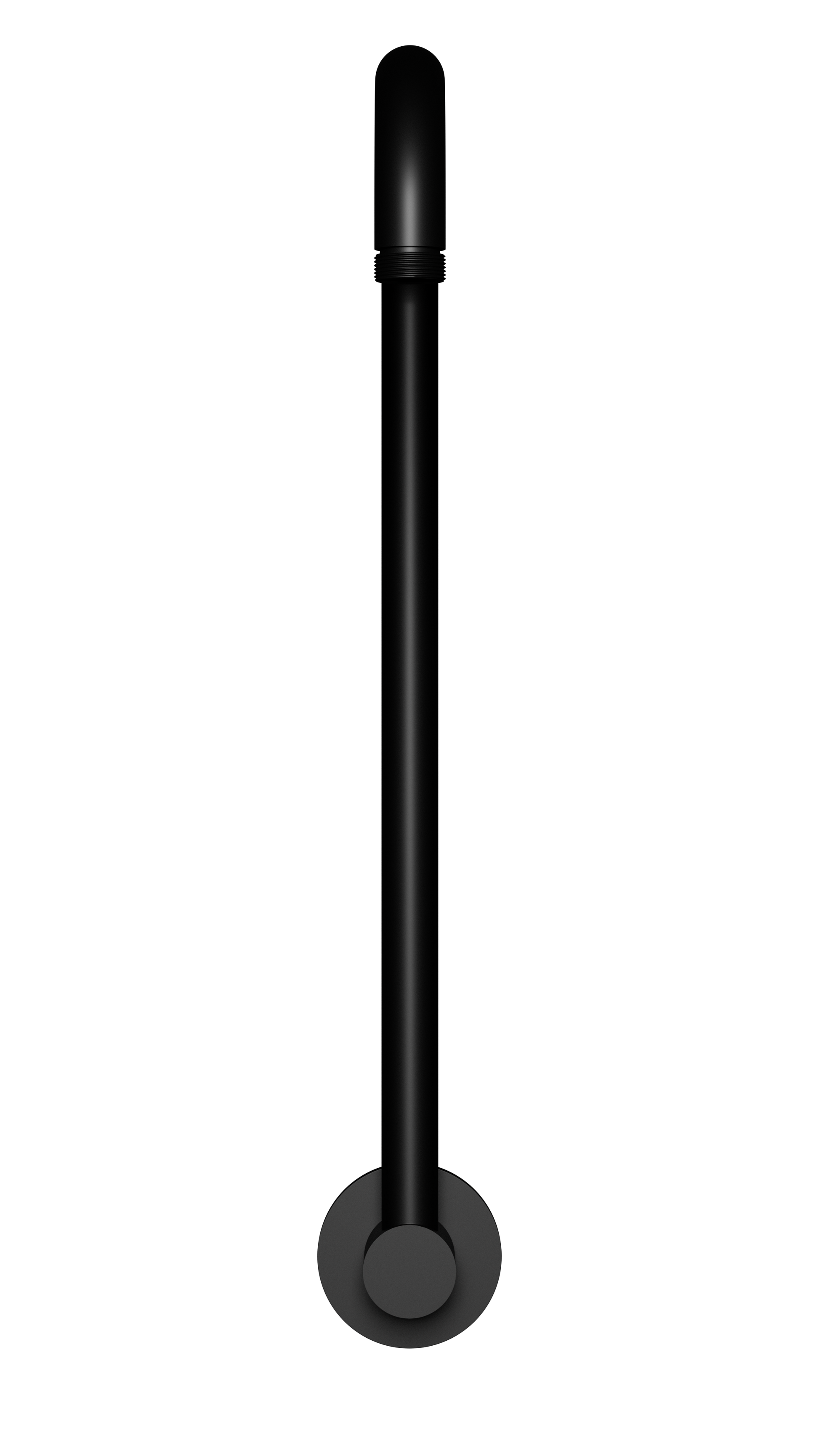 High Rise Shower Arm, Matte Black