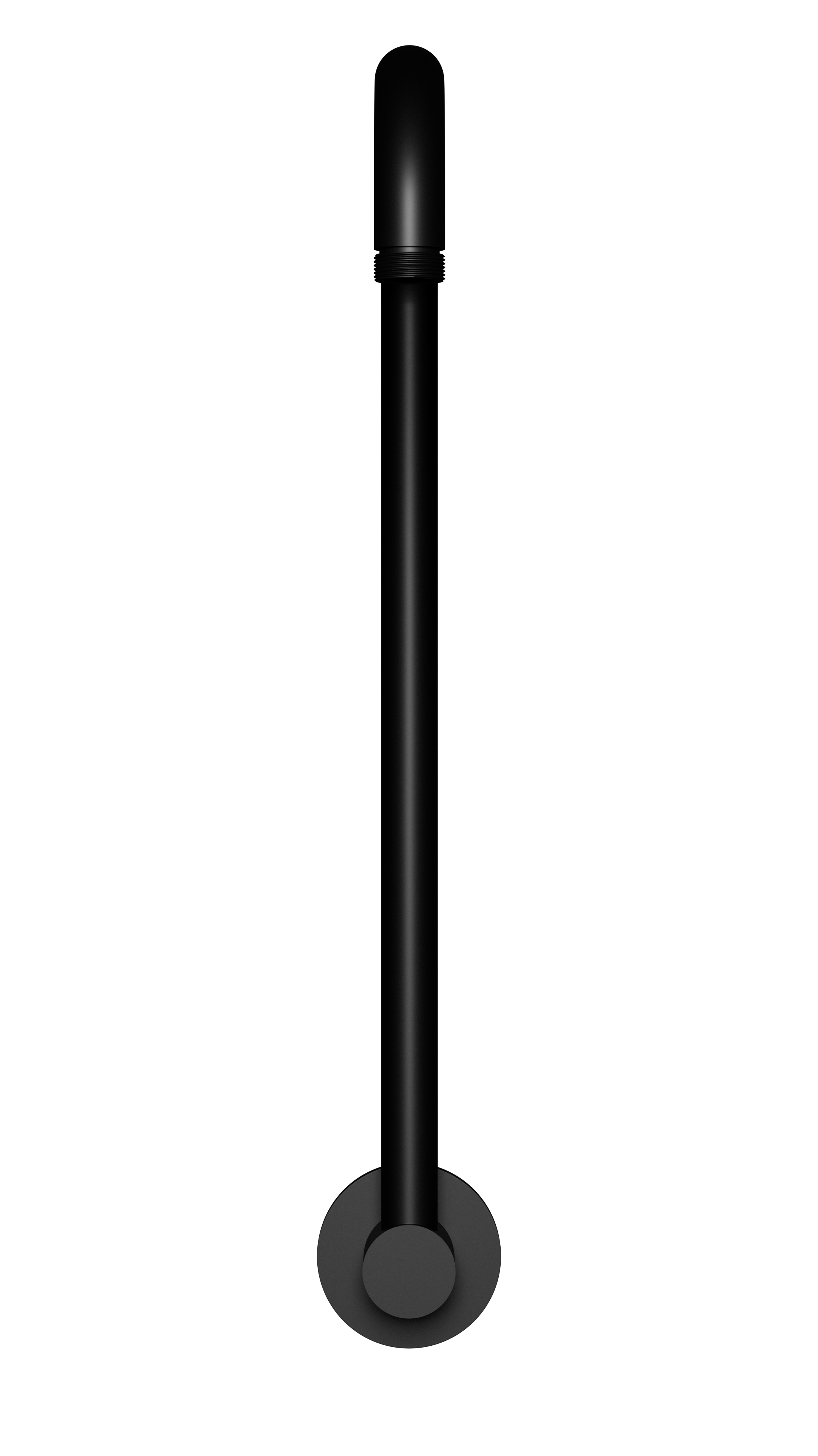 High Rise Shower Arm, Matte Black