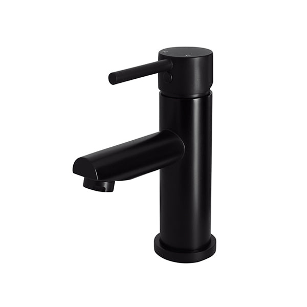Round Basin Mixer, Matte Black