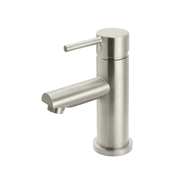 Round Basin Mixer, Brushed Nickel