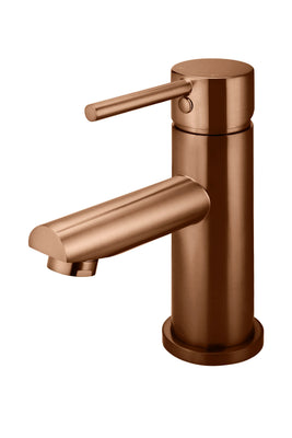 Meir Round Basin Mixer, Lustre Bronze