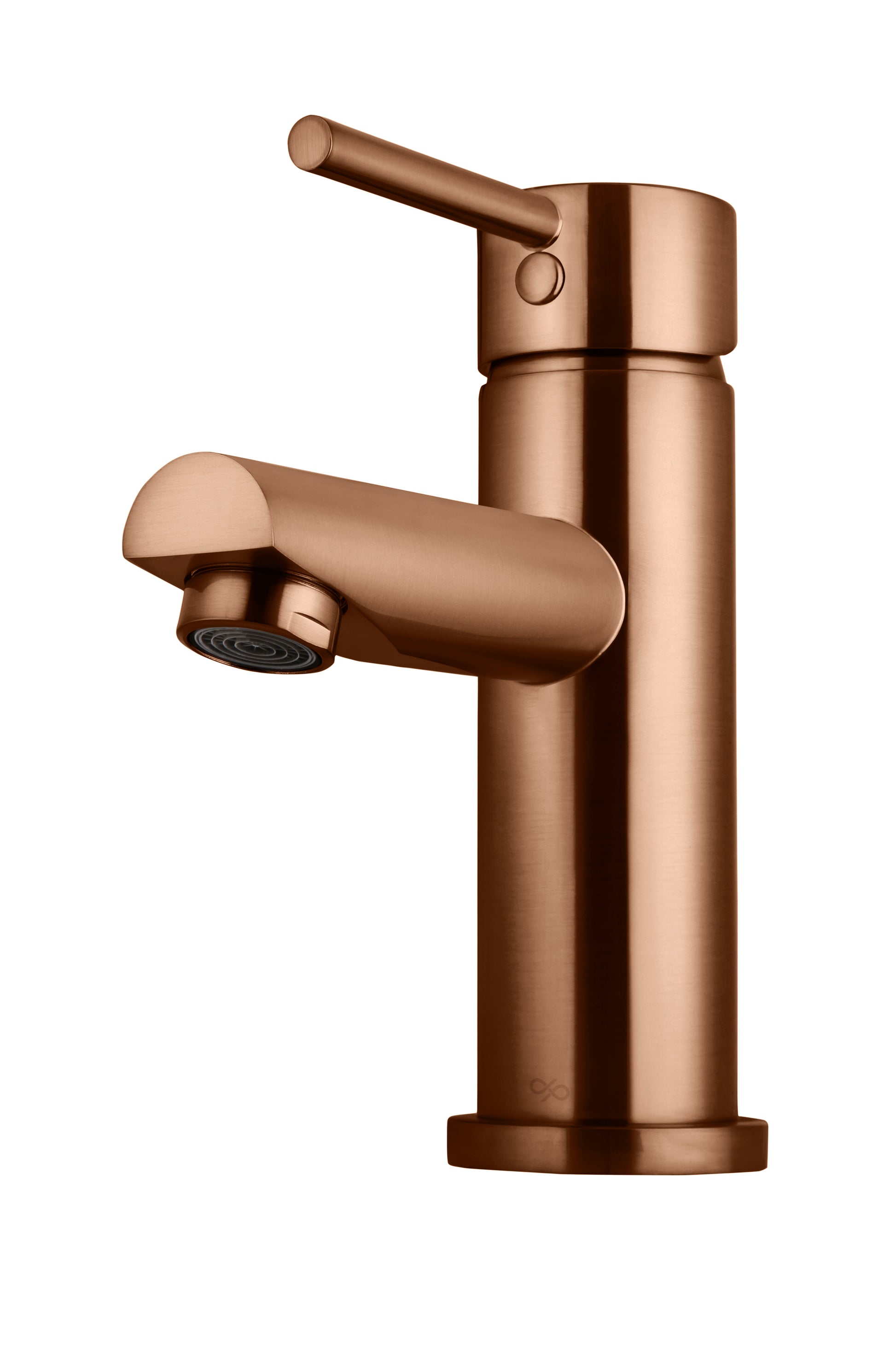 Round Basin Mixer, Lustre Bronze