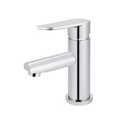 Round Paddle Basin Mixer, Polished Chrome