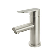 Round Paddle Basin Mixer, Brushed Nickel