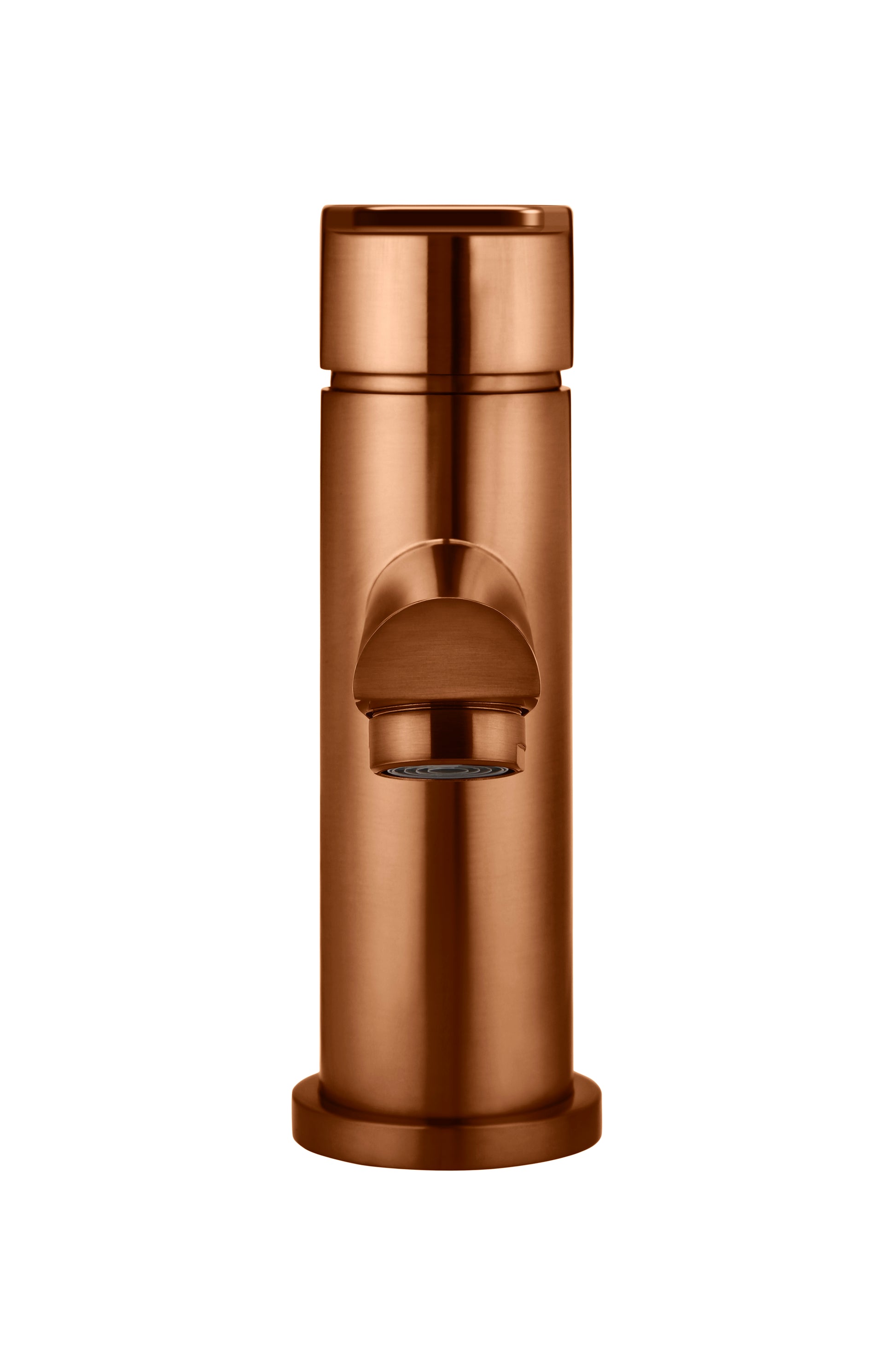 Round Paddle Basin Mixer, Lustre Bronze