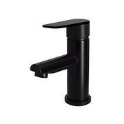 Round Paddle Basin Mixer, Matte Black