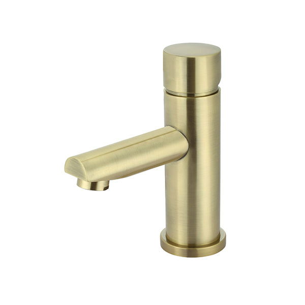 Round Pinless Basin Mixer, Tiger Bronze