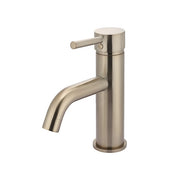Round Basin Mixer Curved, Champagne