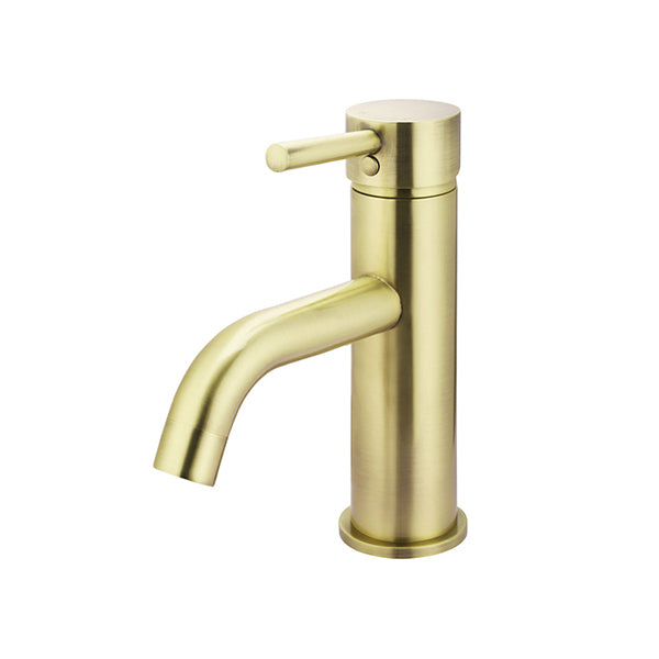 Round Basin Mixer Curved, Tiger Bronze