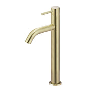 Piccola Tall Basin Mixer Tap with 130mm Spout, Tiger Bronze