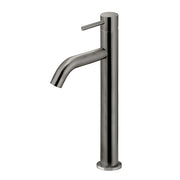 Piccola Tall Basin Mixer Tap with 130mm Spout, Shadow