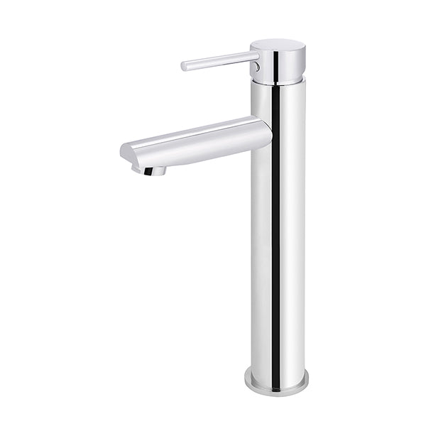Round Tall Basin Mixer, Polished Chrome