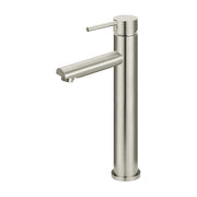 Round Tall Basin Mixer, Brushed Nickel